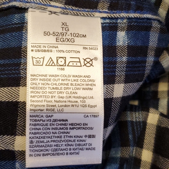 Gap men  long  sleevs shirt sz Xl - Picture 9 of 11